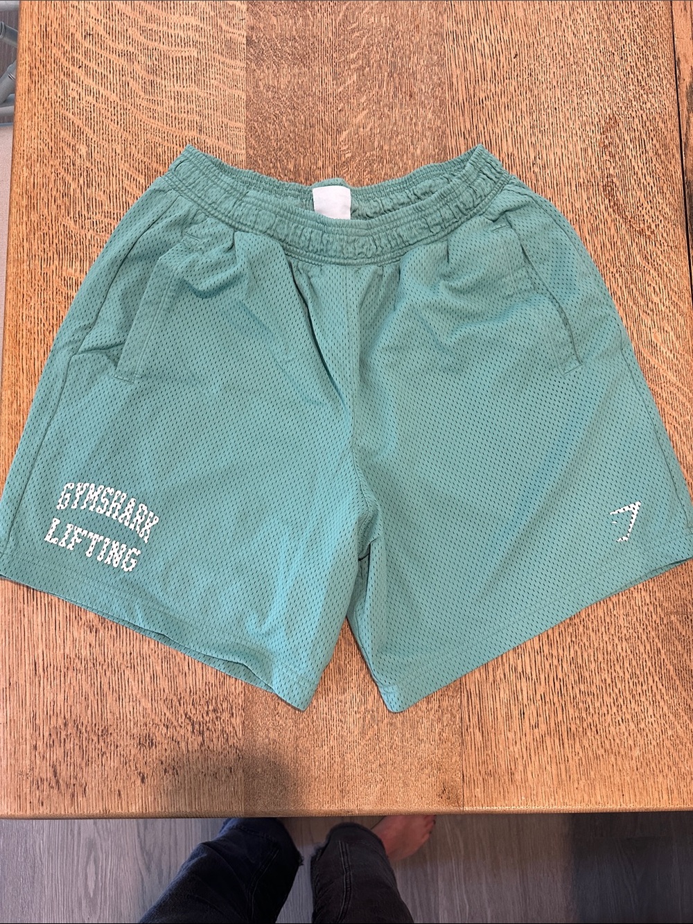 Gymshark Teal Green Mesh Workout Shorts